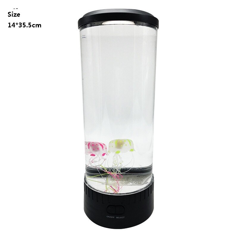 LED Jellyfish Lamp USB/Remote Night Light Color Changing Jellyfish Tank Aquarium Kids Relaxing Mood Fantasy Jellyfish Lamp: L USB
