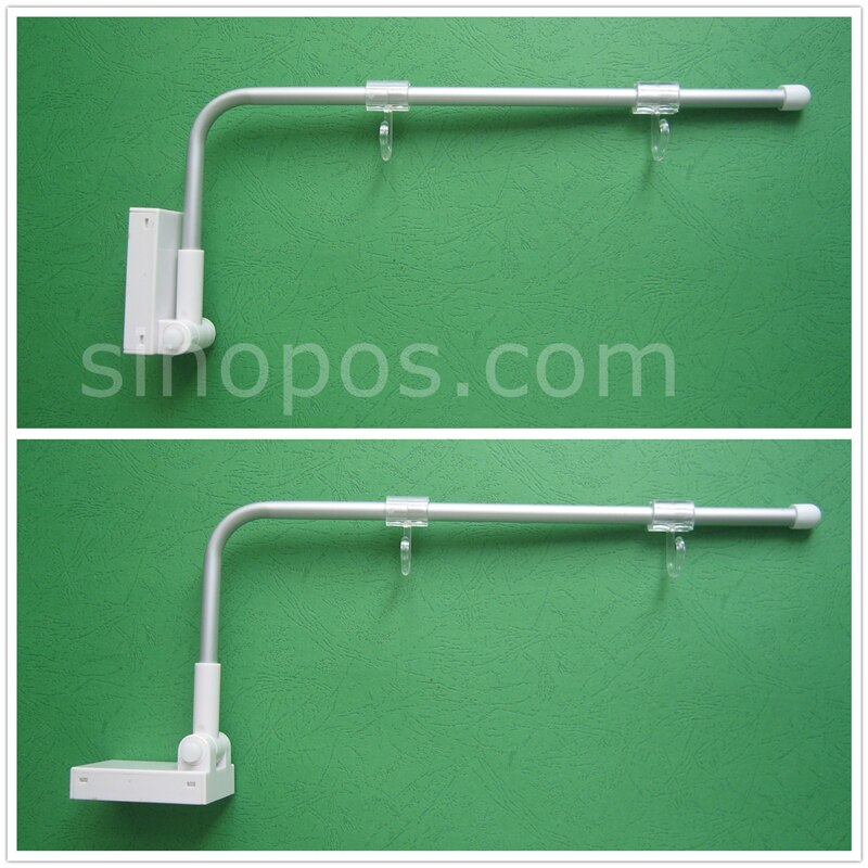 Magnetic Banner Hanger Cranked, adjustable flag sign magnet hook wall mount panels poster holder display metal racks shelf stand