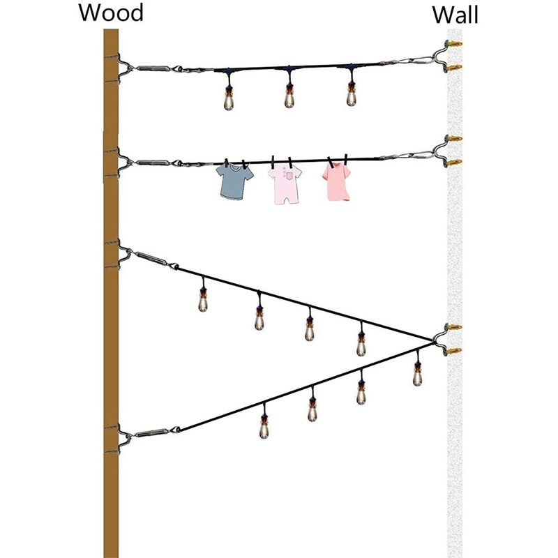 304 Stainless Steel Wire Rope PVC Coated Cable Rope, Garden Wire Rope,Steel Cable Tensioning Wire,Wire Rope Tensioner