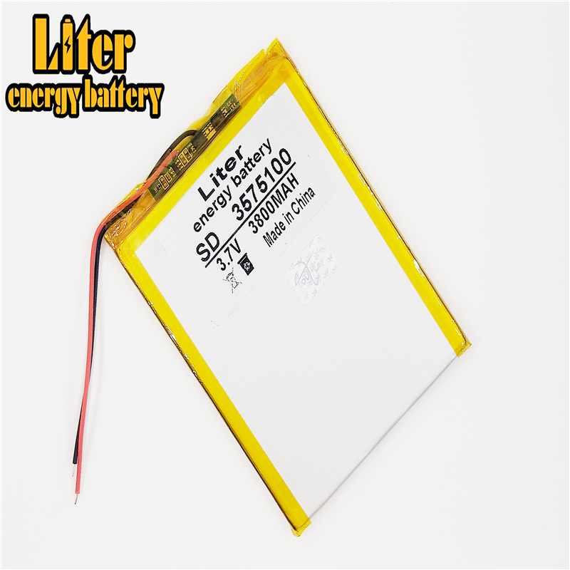 3800mAh tablette domestique 7 pouces 8 pouces 9 pouces 3575100 batterie au lithium polymère 3.7V intégrée