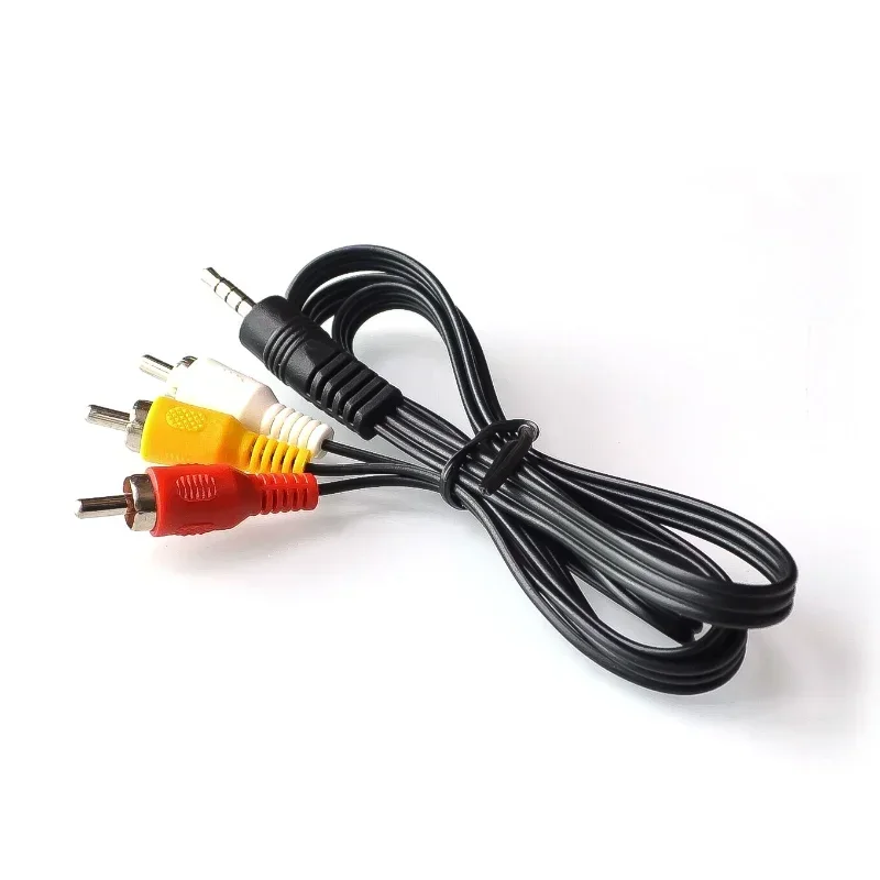 60cm 3,5mm Audio- Linie Kabel buchse Stecker auf 3 RCA Adapter für Lautsprecher TV Kasten CD DVD Spieler Video Audio- Kabel Kabel