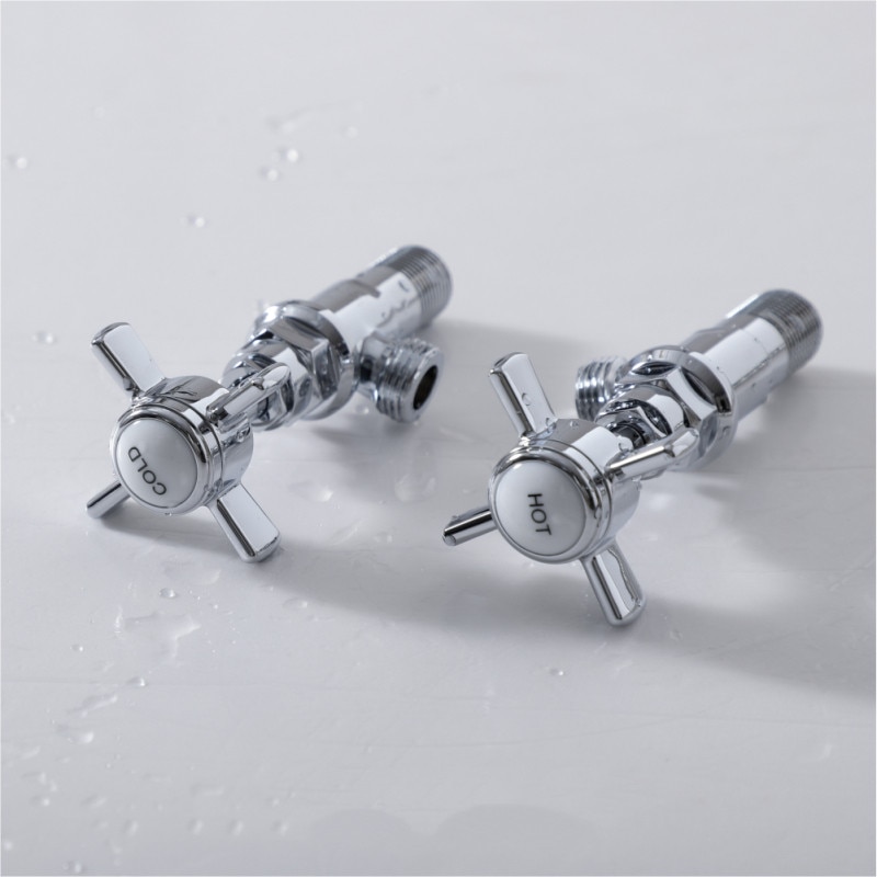 Bathroom Angle Filling Valve Faucets Gold Chrome Kitchen Cold Mixer Tap Accessories Standard G1/2 Threaded Europe Style