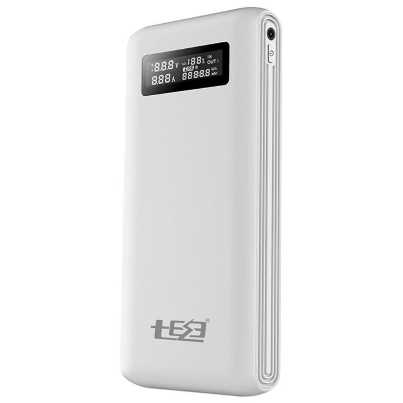 Dual Usb QC3.0 Uitgang 6X18650 Batterijen Diy Power Bank Box Holder Case Snelle Oplader Voor Mobiele Telefoon Tablet pc