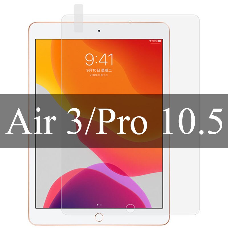 Tempered Glass For iPad Air 4 10.9" Pro 11 Screen Protector For iPad 10.2 Air 1 2 Mini 4 5 Protective Film Glass: 10.5