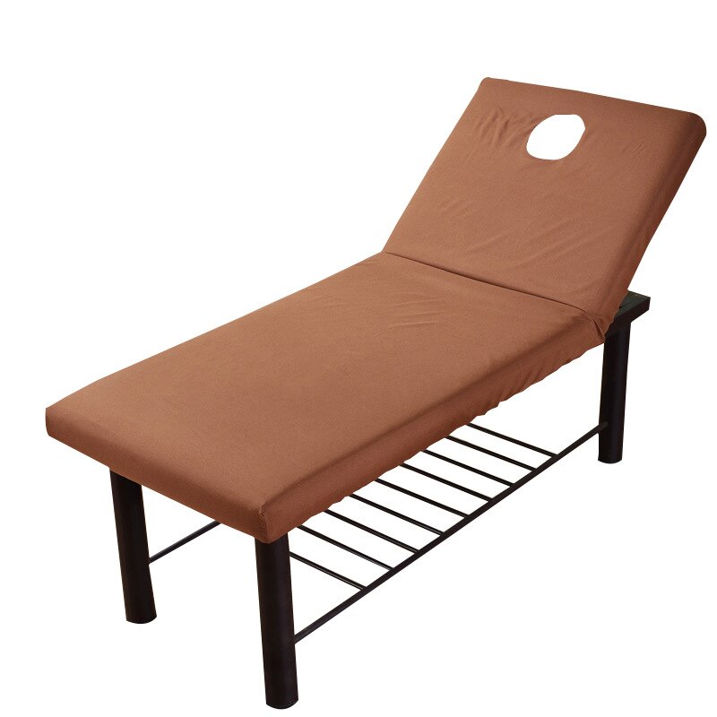 190X70Cm Cover Voor Schoonheid Massage Elastische Spa Bed Tafel Salon Couch Bedding Schoonheid Bed Schoonheid Massage Fysiotherapie bed Cover: Bruin