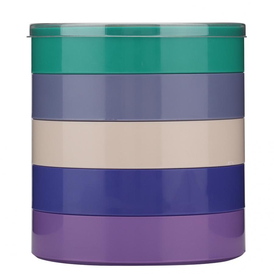 5 Layer Watch Parts Storage Box Watch Tools for Screw Component Movement Hardware Parts Watch Accessories Storage Box Holder: Round