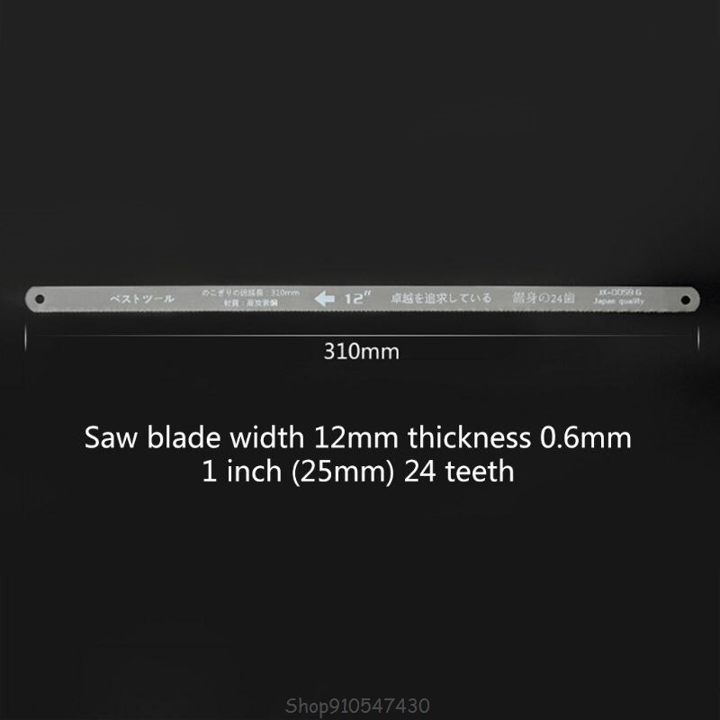 300mm 12- inch mini ijzerzaagblad rvs handzaagblad frame gereedschap houtbewerking testere  n09 20