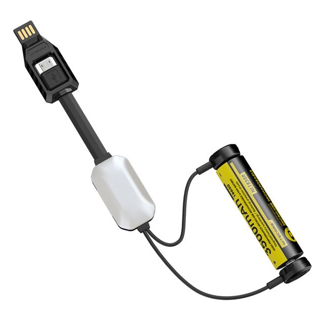 NITECORE LC10 magnétique chargeur de batterie USB mini pour cylindre rechargeable Li-ion batterie 1A MAX DC 5V avec capteur de lumière