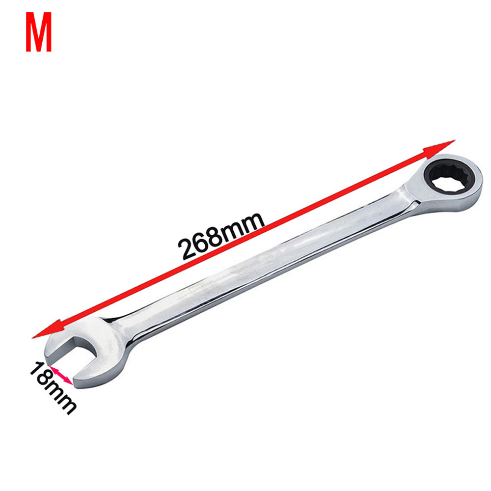 willtoo 18mm Nut 268mm Spanners Ratcheting Combination Hand Tool Wrench Kit Repairing practical Car Cockpit Care repair tool