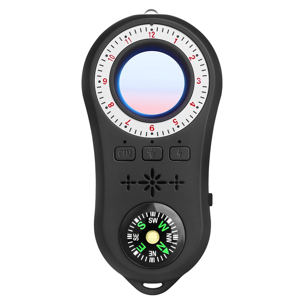 S100 caméras portables multifonctions anti-détecteur, anti-prise de vue furtive, caméra de surveillance sans fil, détecteur de signal, lentille, tracker rf: Noir