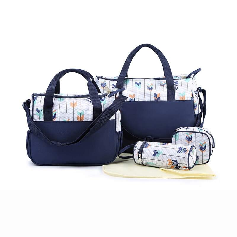 MOTOHOOD 5 stücke Baby Windel Tasche Anzüge Für Mutter Mutter Mutterschaft Tasche setzt Baby Flasche Halfter murmeln Frauen Tasche Für kinderwagen