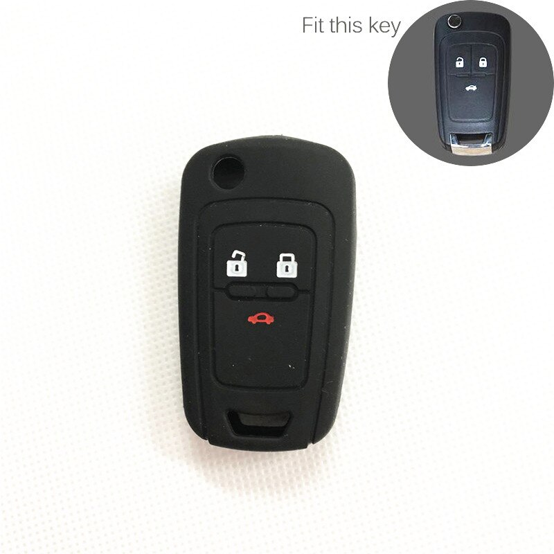 Silicone car key cover key protector keychain case for Chevrolet Cruze TRAX Lova Spark Onix Silverado Volt Camaro Aveo Sail