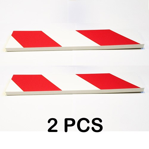Car 3d Sticker Door Bumper Anti Scratch Guard Garage Wall Edge Corner Auto Parking Assistance Warning Protector: 400x75x15mm 2 pcs