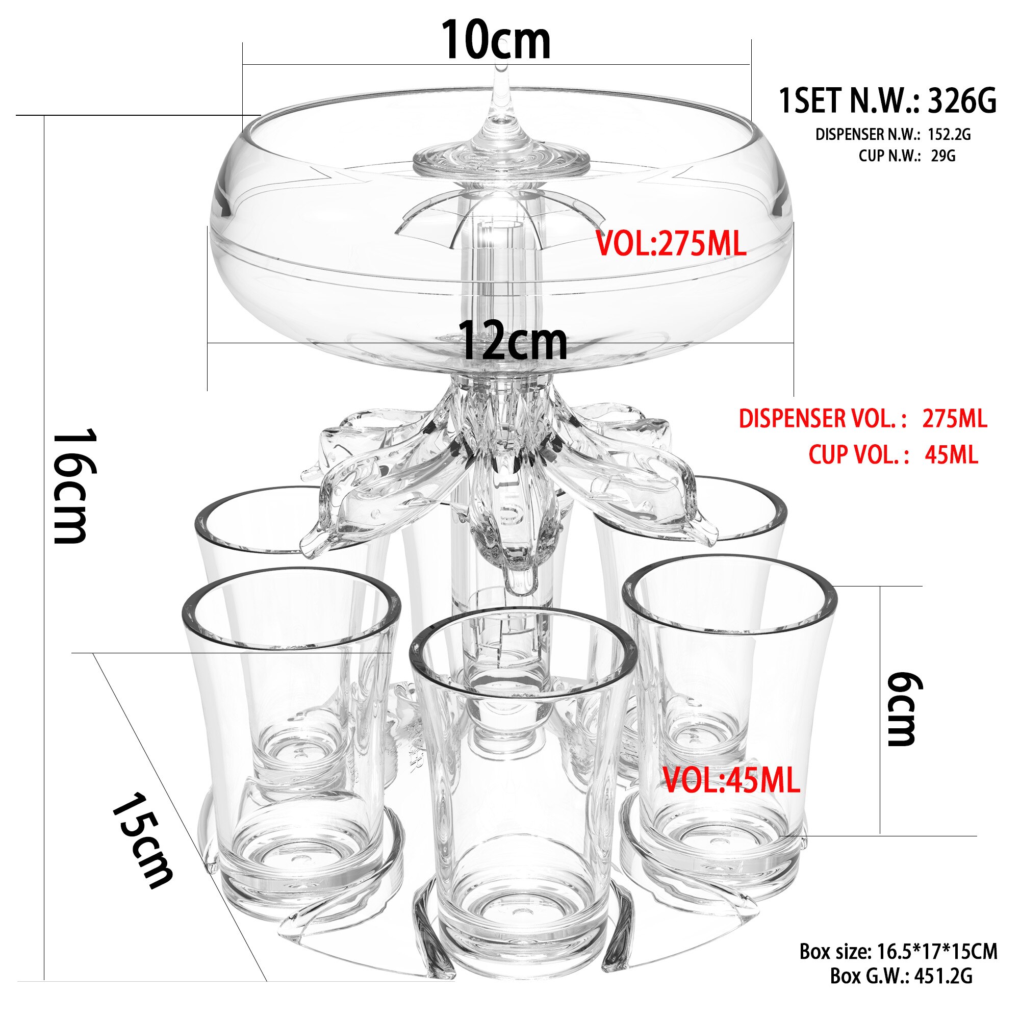 2022 6 Cups White Wine Red Wine Dispenser Wine Rack Whiskey Beer Dispenser Bar Home Party Drinking Tool Accessories