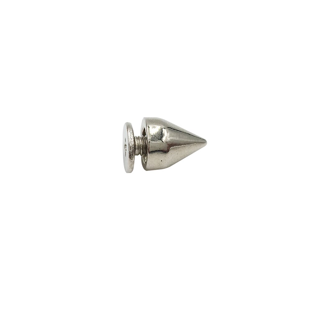 7*9mm 100 sett sølv punk pigg legering pigger kjegle skrue tilbake metall nagler leathercraft nagle kule pigg punk flekker