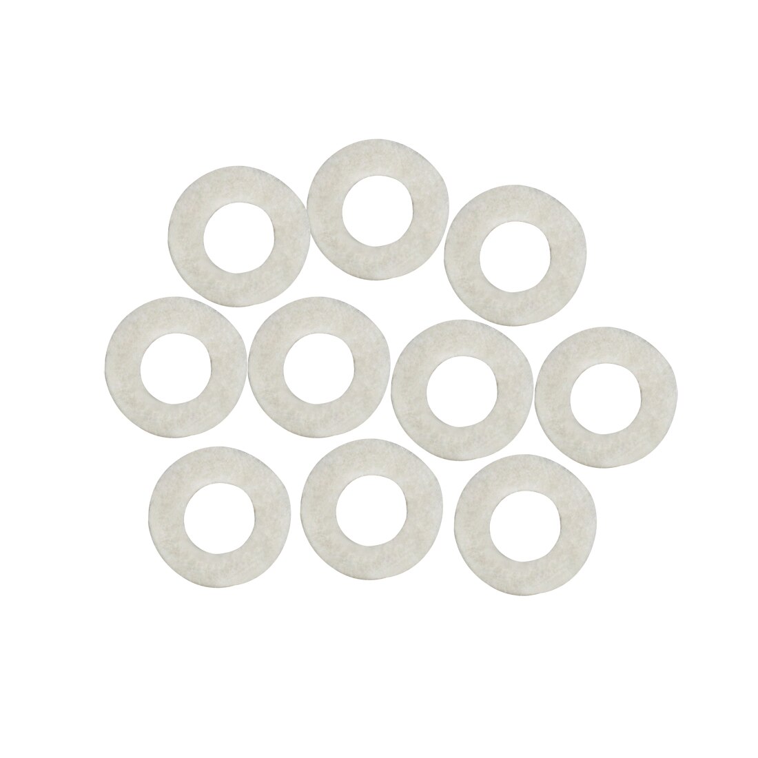 10 stk bomullsfilt matter trompet tastatur for trompet trombone reparasjon tilbehør diameter 1.8mm tykkelse 3mm