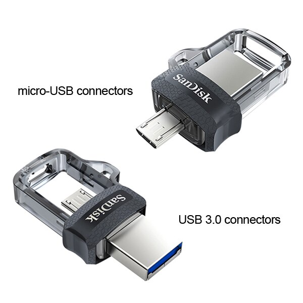 SANDISK Ultra Dual Micro-USB Drive 32G 64G 128G 256GB OTG Type-C and Micro USB 3.0/USB3.1 multifunctional usb stick u disk: 128GB / SDDD3