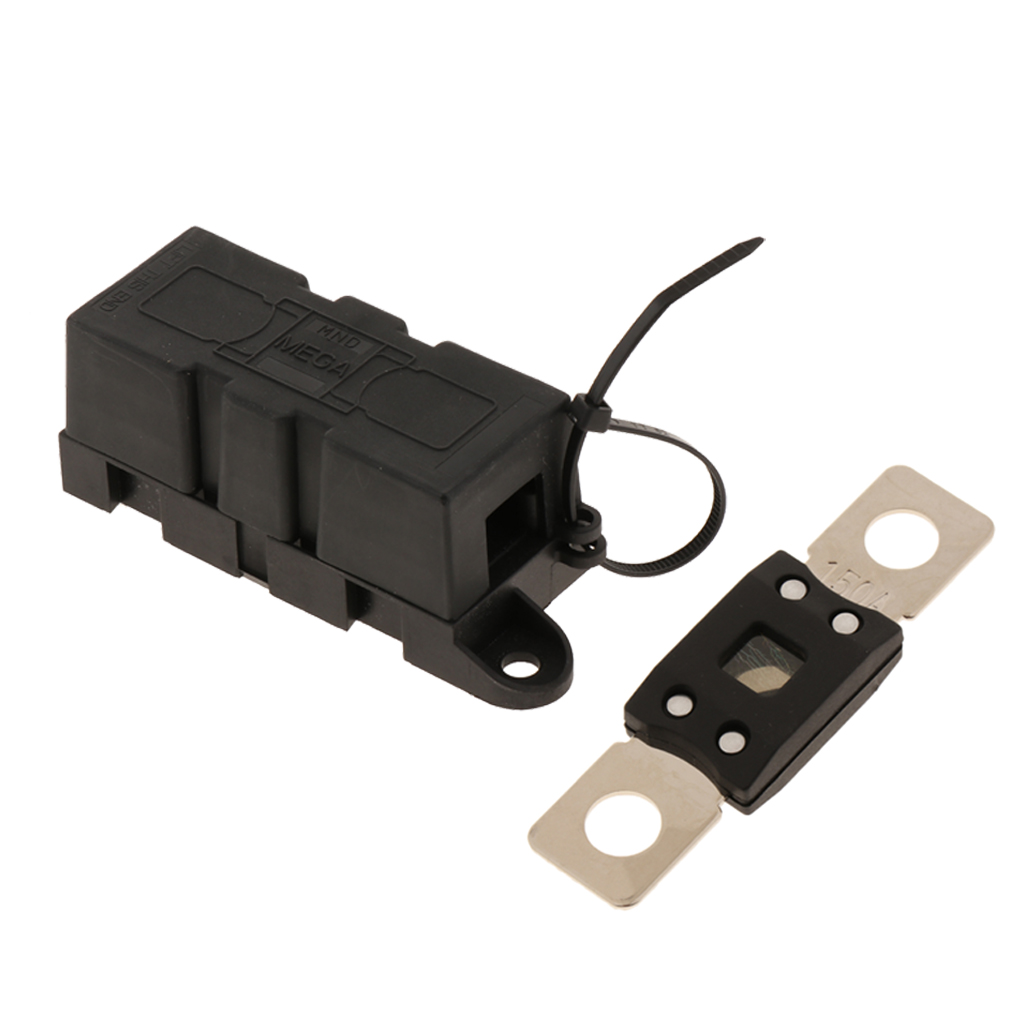 Mega Bolt Down Auto Zekering Tijd Delay-150A 32V + Mega Zekering Holder-300A Voor Heftruck Rv Camper Yacht Auto Golf winkelwagen Marine