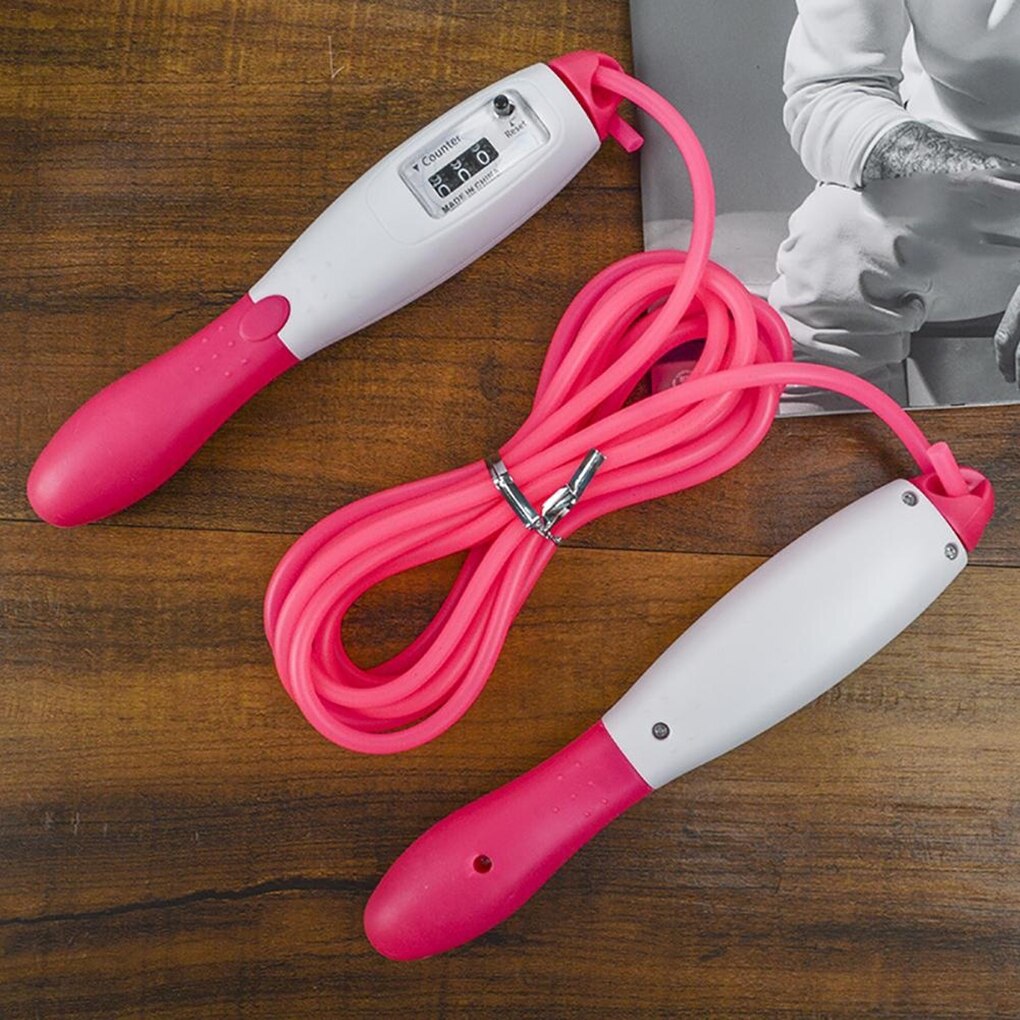 Adjustable Fast Speed Jump Ropes With Counter Sports Fitness Counting Jump Skip Rope Skipping Wire Calories