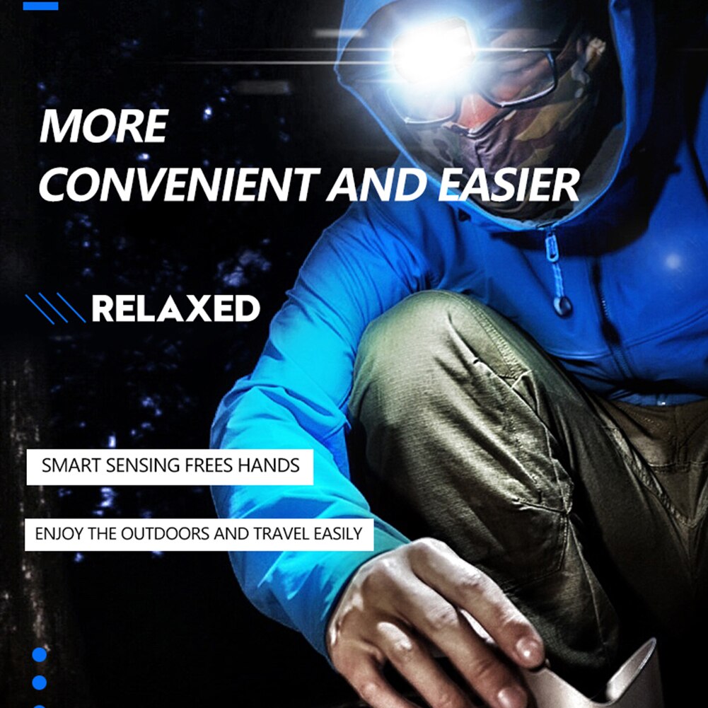 3W COB LED Headlight Headlamp Waterproof 3 Modes Outdoor Cycling Climbing Hiking Fishing Working Flashlight Head Torch