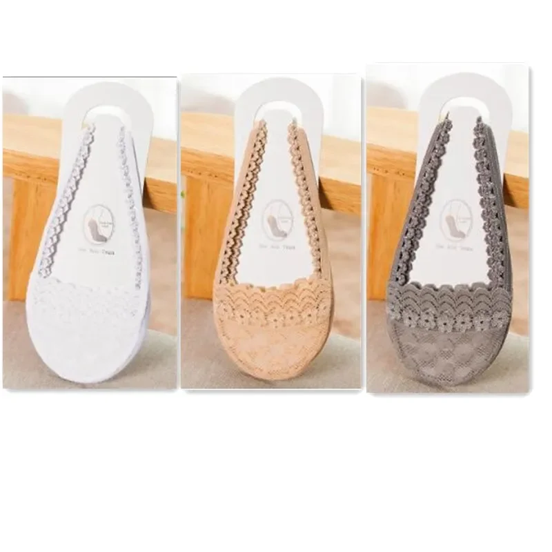 3 Pairs Womens Socks Summer Autumn Lace Girl Boat Socks Ultrathin Invisible Breathable Sexy Lady Sock Cotton Sock Meias Sox: Pink