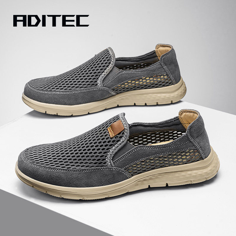 A slip-on loafers, suitable for men's summer breathable casual shoes, light walking shoes, better