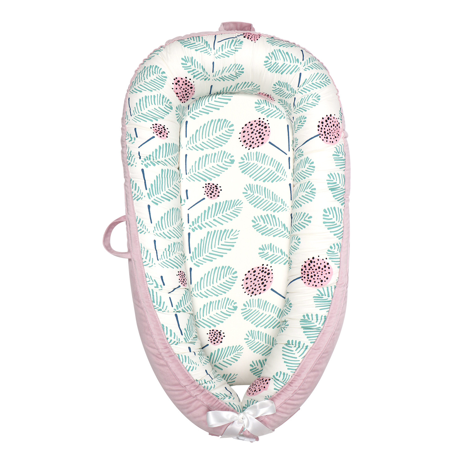 Baby Cradle Baby Bassinet Kids Bed Soft for Party: Pink 