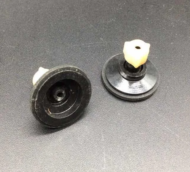 2PCS Take-up drive katrol met rubberen ring voor cassettedeck audioband platenspeler