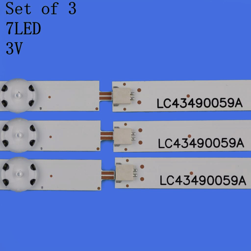 Led bakgrunnsbelysningslist for  lg 43 uj 635v 43 uk 6300 plb 43 uj 651v 43 uj 634v 43 uj 630v 43 uj 561v 43 uj 655v lc43490059a lc43490058a