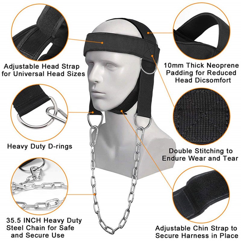 Advanced head and neck trainer shoulder load strength training head neck cap neck training fitness equipment