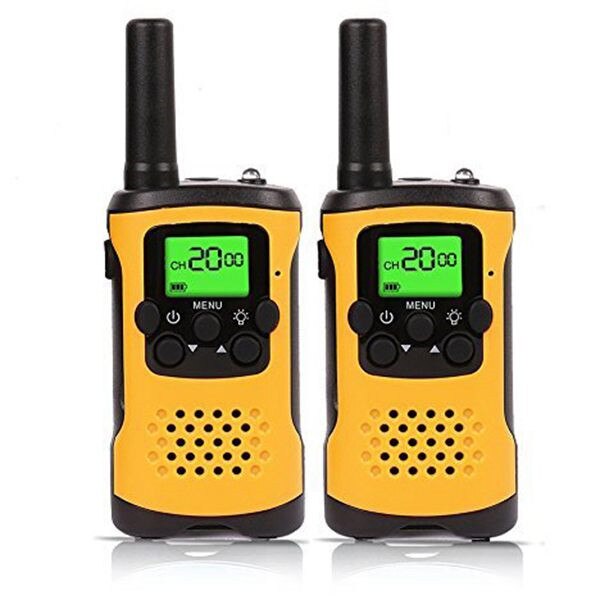 2 pcs Kids Walkie Talkies Bereik tot 6 km 8/22CH FRS/GMRS Mini Twee Manier Radio speelgoed Walkie Talkie Kinderen Intercom: Orange