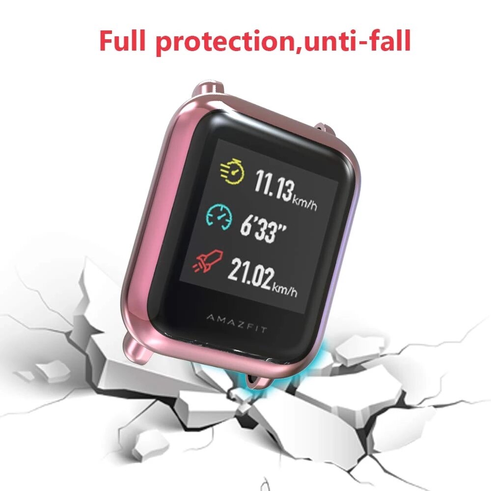For Amazfit Amazfit Bip 5 3 S U Pro Lite Band Stainless Steel Metal Strap For Amazfit GTS4 3 2e Mini with Screen Protective Case
