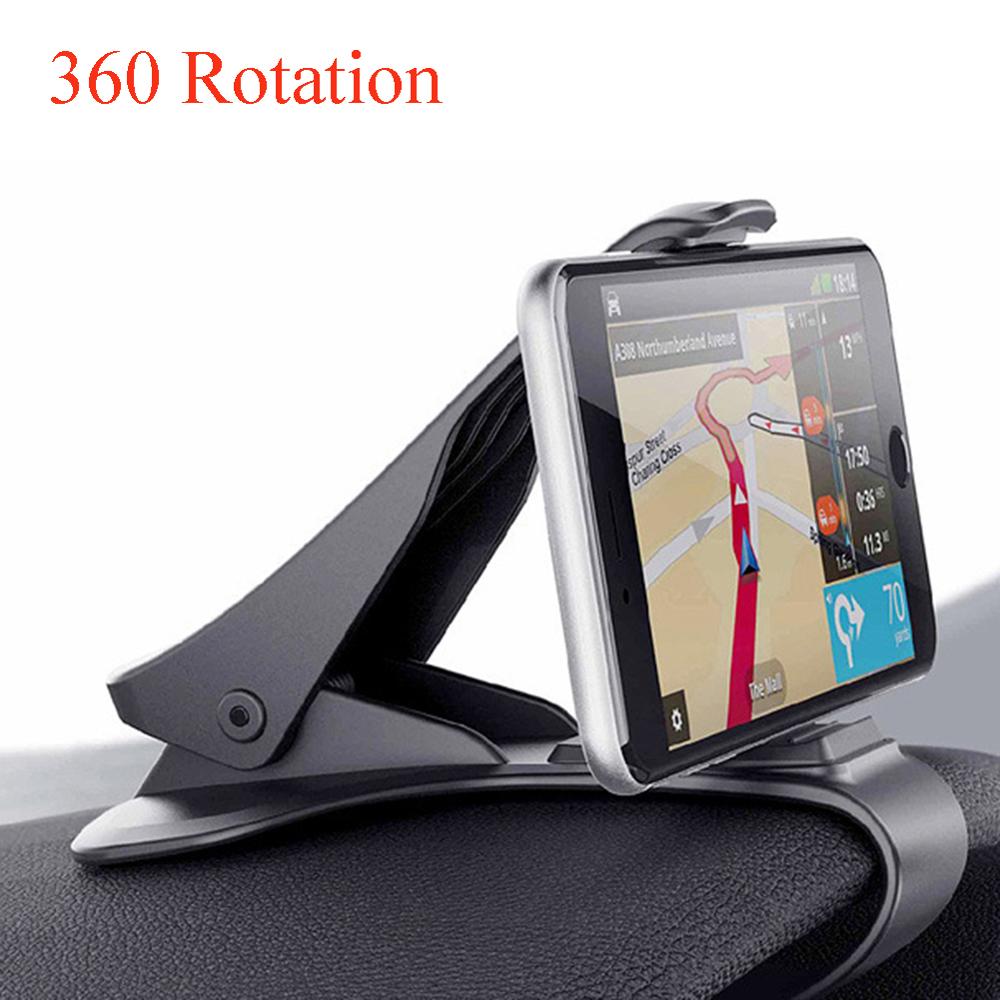 360 rotatie Auto Dashboard Houder Klem Mount Stand Voor Smartphone Auto GPS Stand Houder accessoires