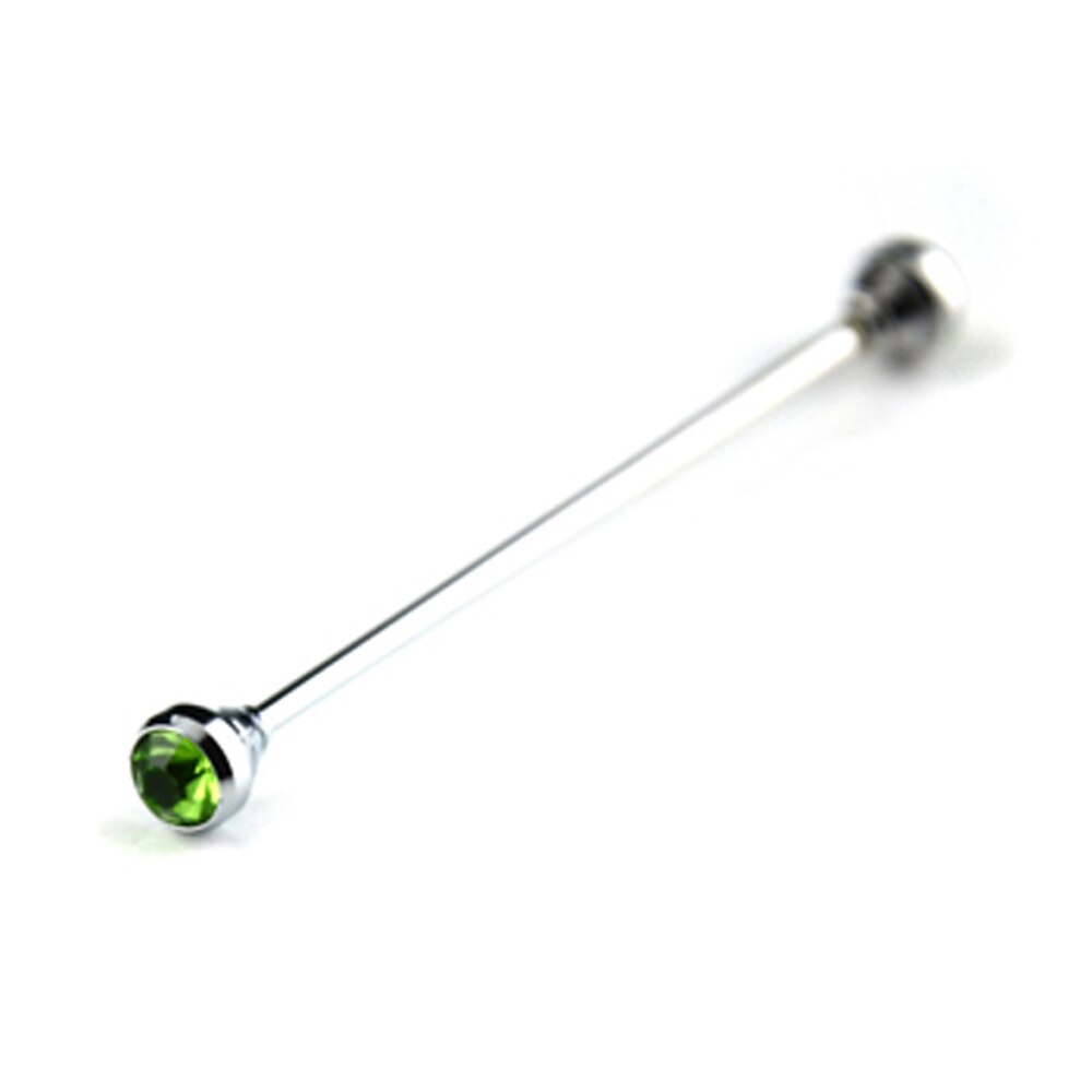 chemise col broche argent cravate pince à cravate barre broche accessoires BWTZF0004: Green