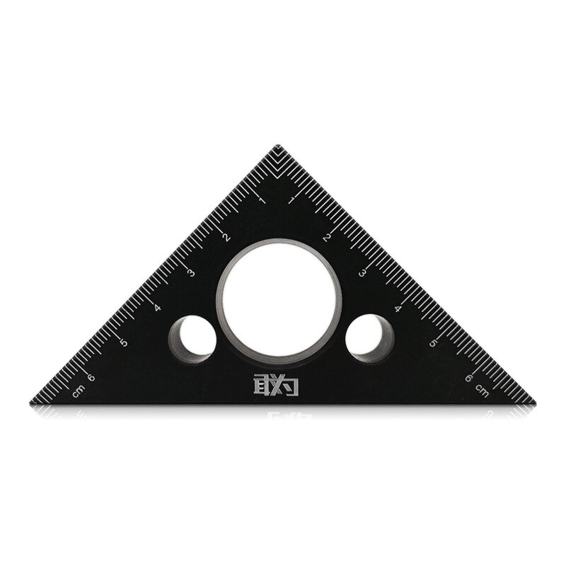 Triangle Ruler Angle Protractor Woodworking Miter Speed Square Measuring Ruler For Building Measuring Carpenter Tools: 108mm
