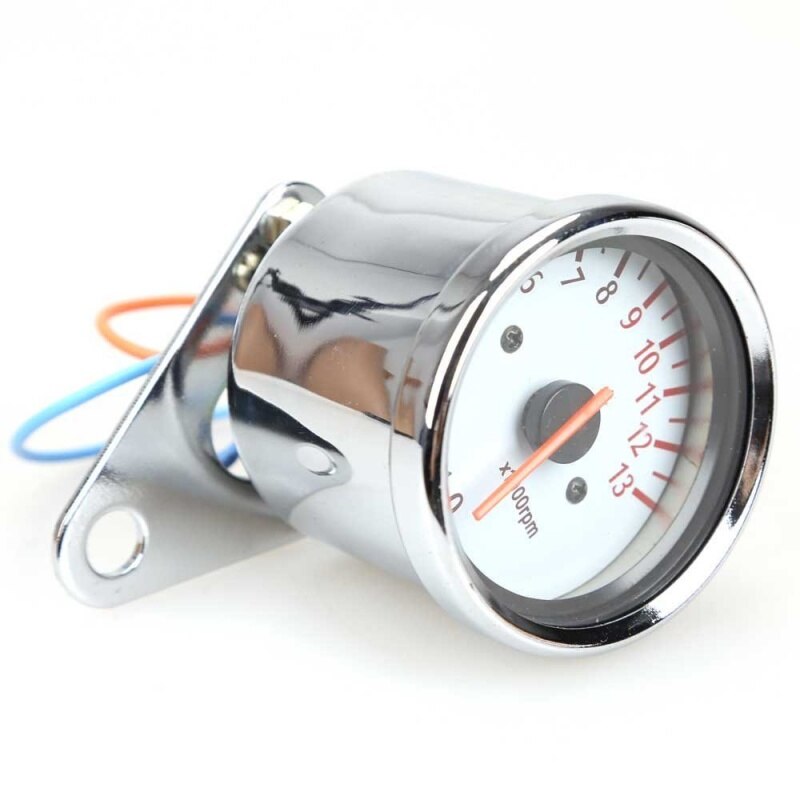 Tacômetro analógico universal para motocicletas, luz noturna de 13000rpm