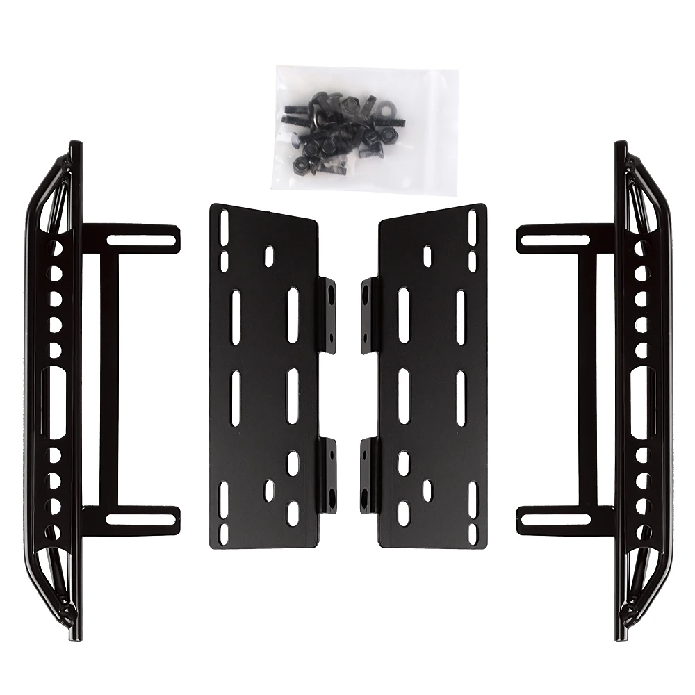 INJORA Rock Sliders Metal Pedal Upgrade Part dla 1:10 RC Crawler Car Axial SCX10 SCX10 II 90046