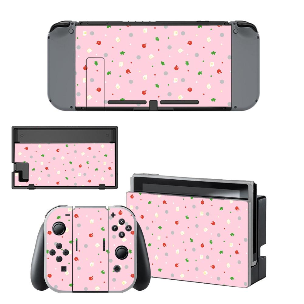 Nueva pegatina de piel para Nintendo Switch NS consola y controlador Protector juego pegatina Animal Crossing Nintendos Switch calcomanías de vinilo: YSNS2487