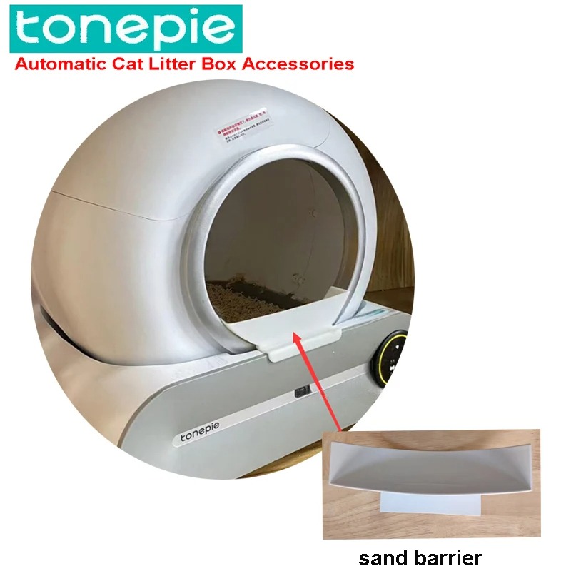 Caja de arena automática para gatos, barrera de arena para mascotas Tonepie Ti Pro, accesorios de repuesto para inodoro, levanta la barrera