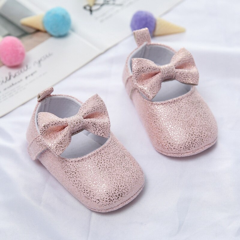 Infant anit-slip hengittävät vauvan kengät makea rusetti prinsessa kengät vauva tyttö matalat kengät vauvan ensimmäinen kävelijä 22222