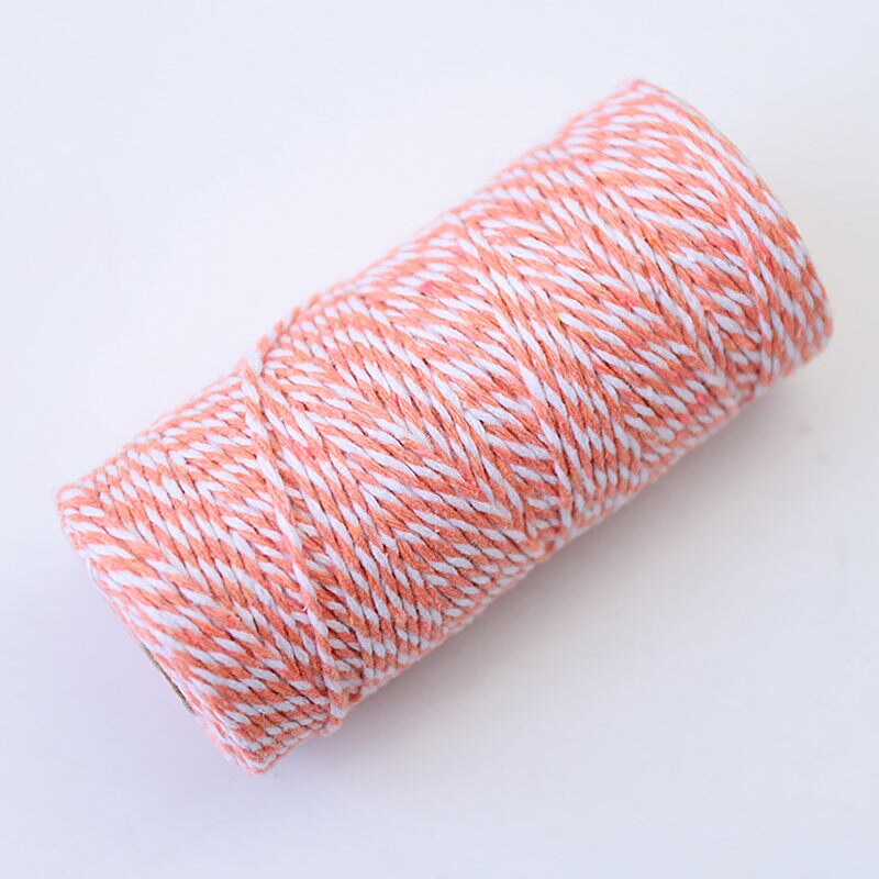 Ficelle décorative pour emballage bricolage | Cordons en coton, artisanat en coton deux tons, fils de corde de décoration, floristes: 7