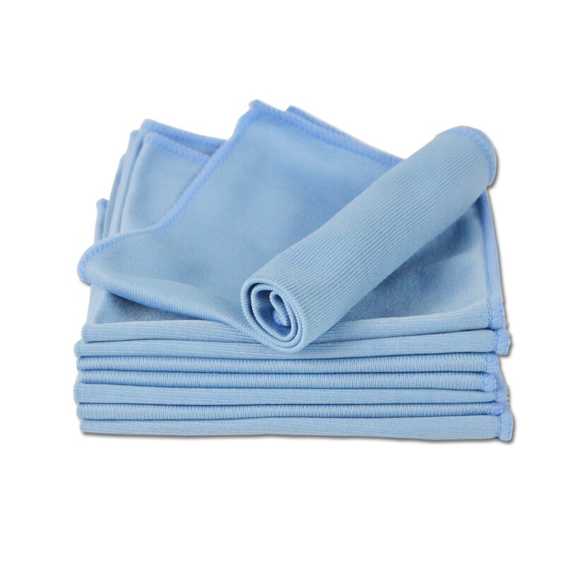Car Microfiber Glass Cleaning Cloth Towel Polishing Shine Cloth Window Windshield Cloth 12"x12"