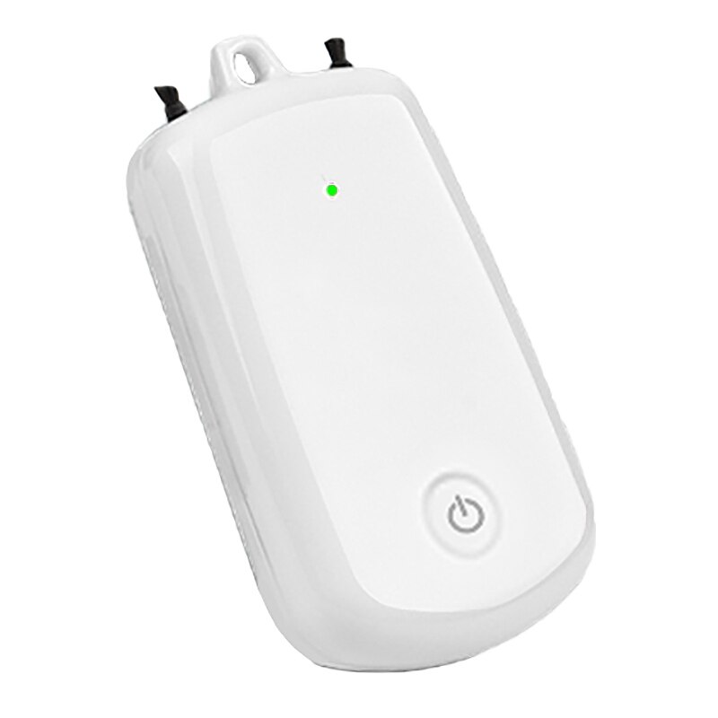 Purificador de aire de cuello colgante, barra de oxígeno portátil para coche, purificador de aire ionizado negativo con batería de 230MAH: White