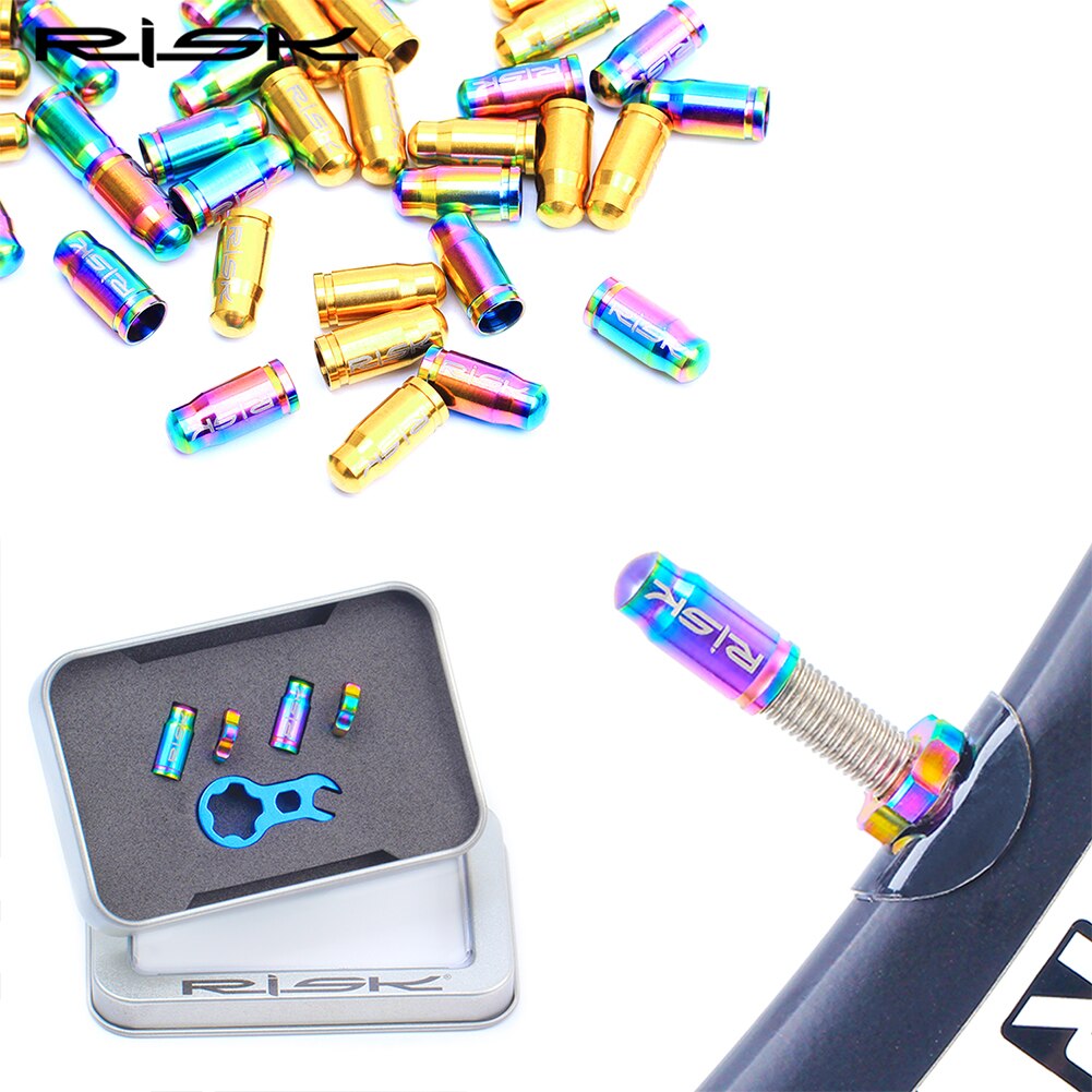 Fiets Ventieldopje Titanium Legering Racefiets Amerikaanse/Frans Ventiel Bedekt Protector Tyre Stofdicht Moer Cover Fietsen Accessoires