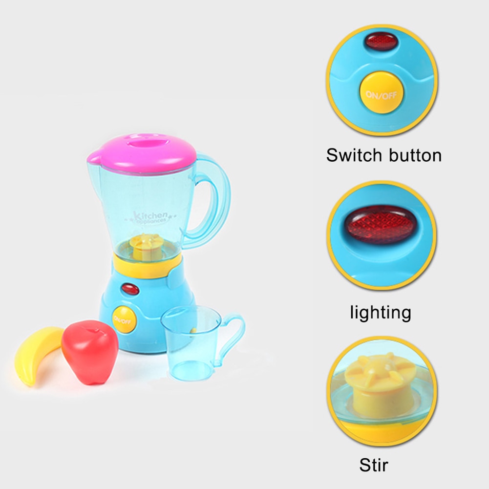 Børn legetøj simulation køkkenmaskiner blender brødrister mixer med led legetøj til børn