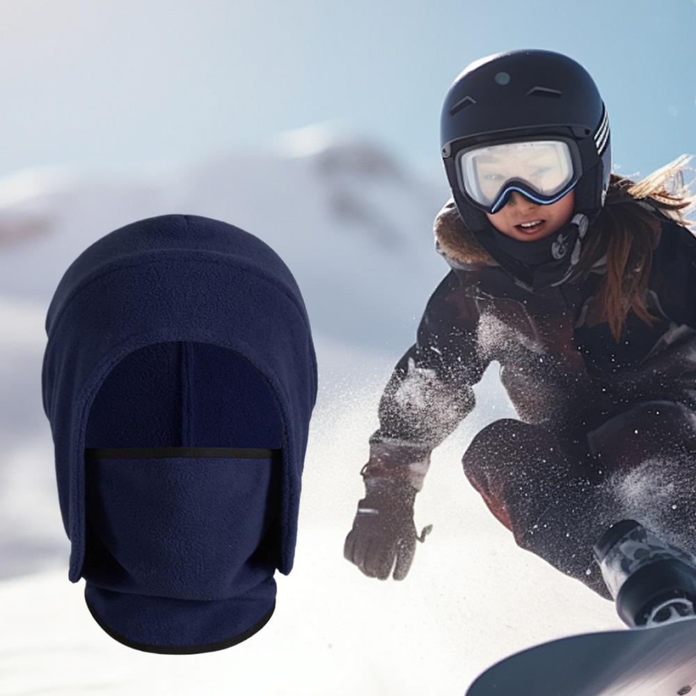 Gesichtswärmer, Halsbedeckung, Winter-Gesichtsschutz, Outdoor, Radfahren, Kopfbedeckung, Thermo-Winter-Halstuch, Gesichtsschutz für kaltes Wetter: Blau