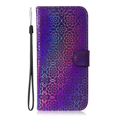 Wallet Case For Samsung Galaxy A40 SM-A405FM Case Flip Cover Wallet Phone Case For Samsung A 40 SMA405F PU leather Book Cover: Purple