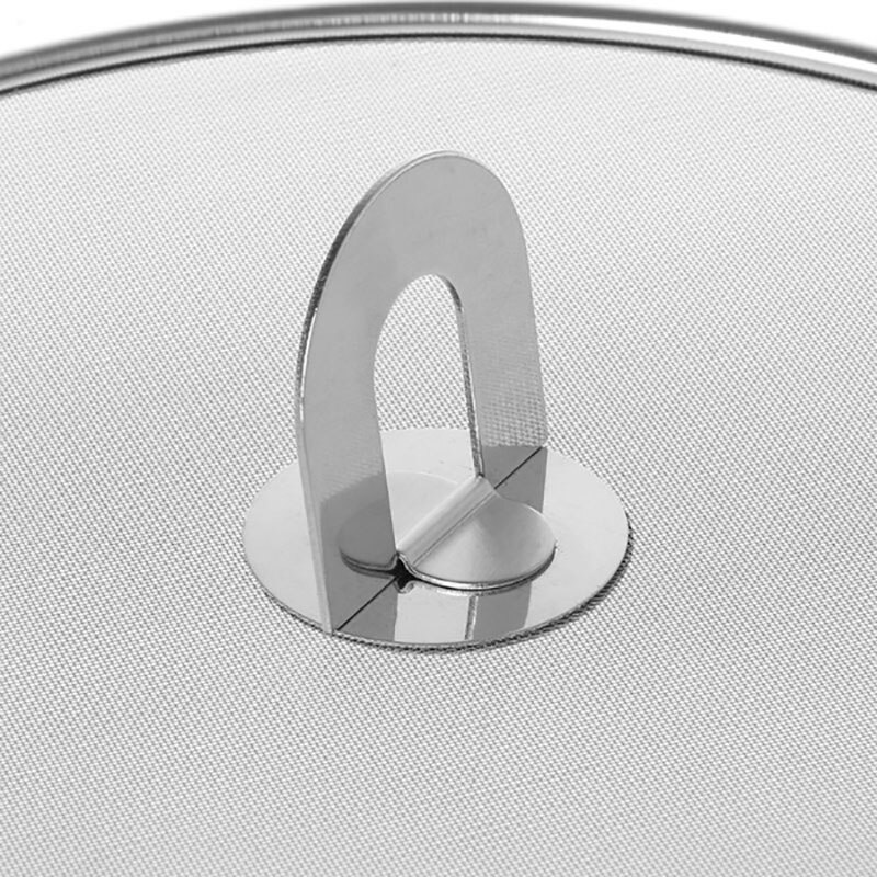 Frying Pan Splash Guard Stainless Steel Pot Cover Lid Mesh Fat Oil Frying Pan Splatter Screen Tool household Pot Mesh Lid