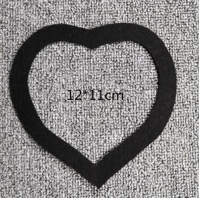 Cadres pour couvertures de jalon du 100ème anniversaire,accessoires de photographie, photo de la pleine lune, en feutre,: black love