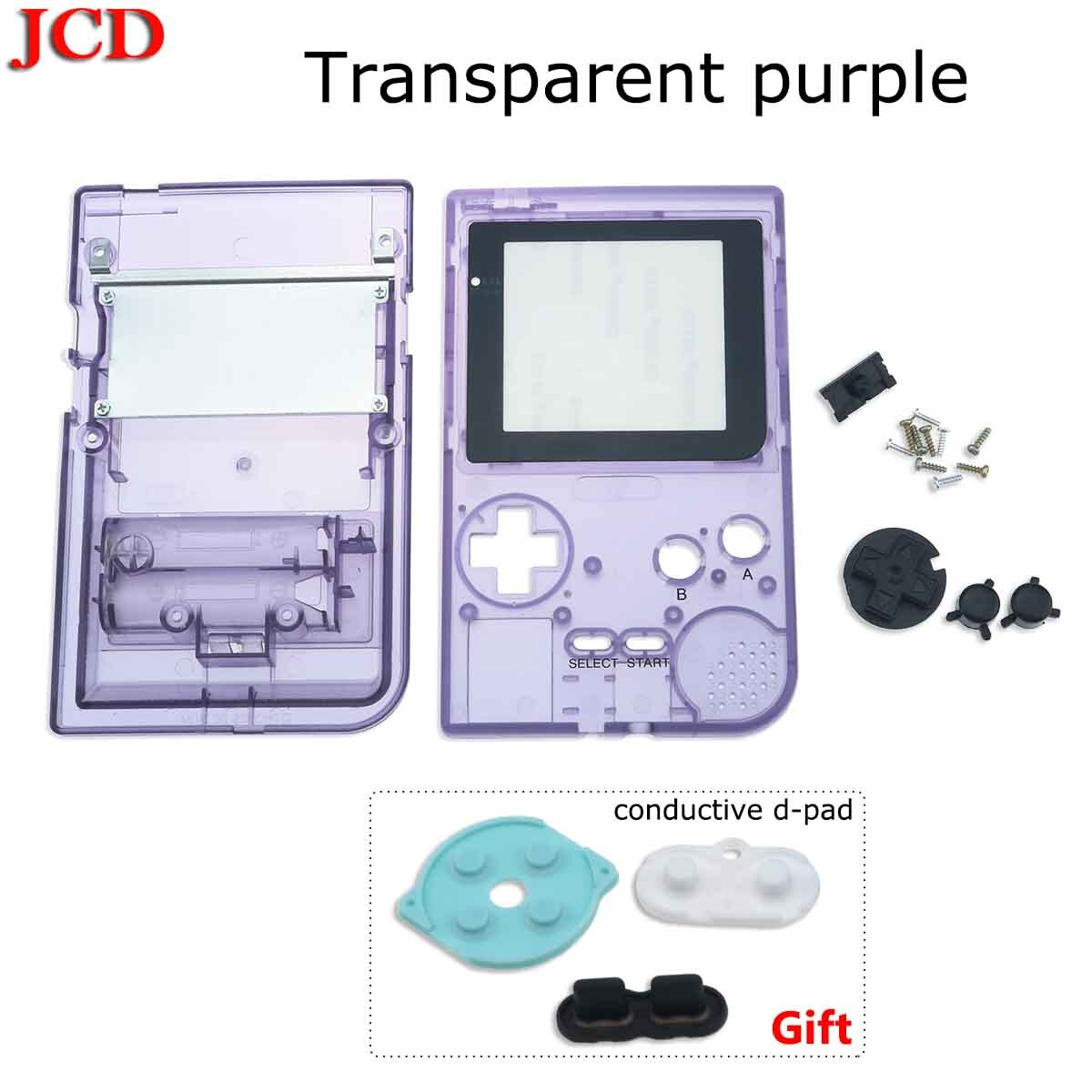 JCD Full Case Cover Housing Shell Replacement for Gameboy Pocket Game Console for GBP Case with Buttons conductive d-pad: No7